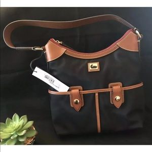 Dooney & Bourke zip hobo black brown NWT purse